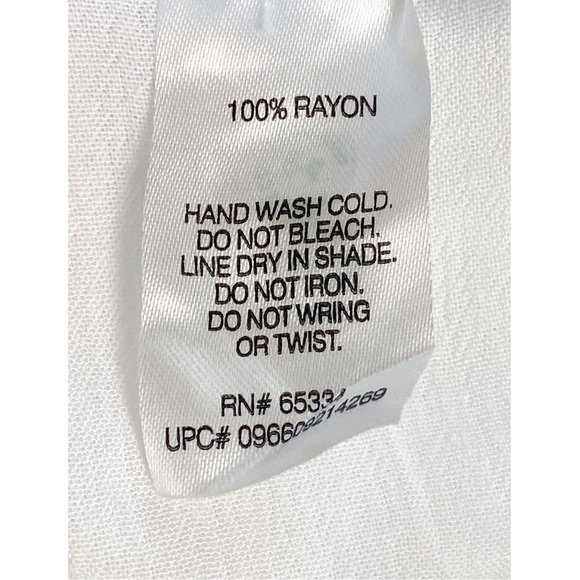 Draper James Oversized Shirt Dress Coverup Boho Peasant Hippie Tunic Top White S - Picture 9 of 10